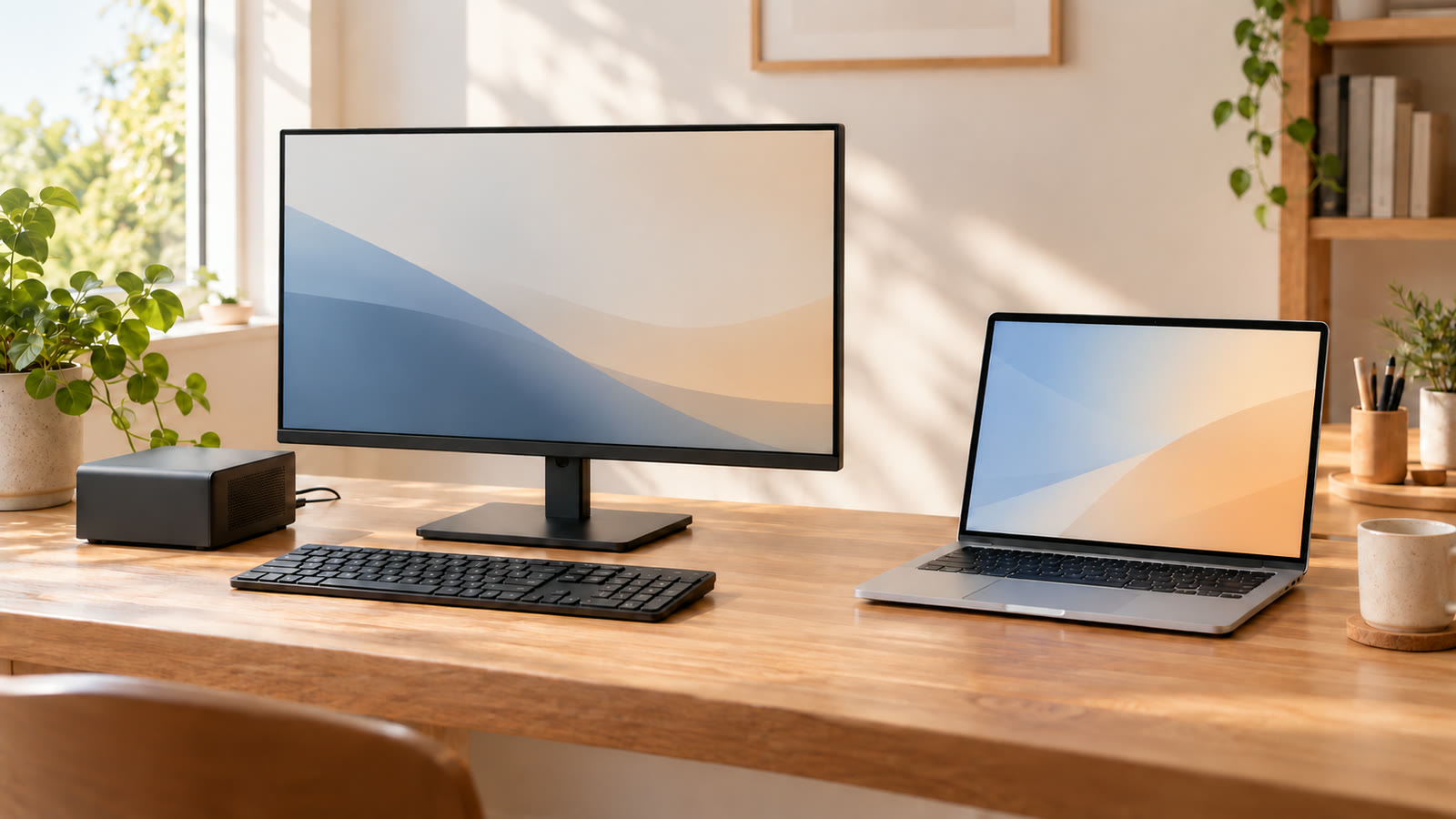 ミニPCとノートPCはどっち？手持ちの画面と買い足し総額で選ぶのイメージ